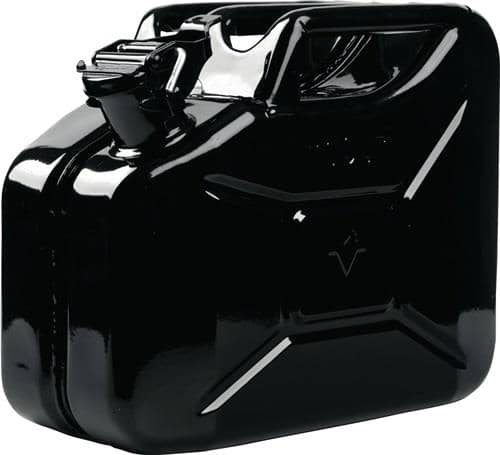 VALPRO Kraftstoffkanister 10l Schwarz RAL 9005 Stahlbl.0,9mm L345xB165xH275mm VALPRO