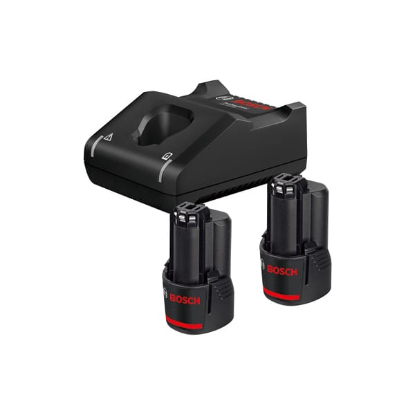 BOSCH Akku Starter-Set: 2 x GBA 12 Volt, 2.0 Ah und GAL 12V-40