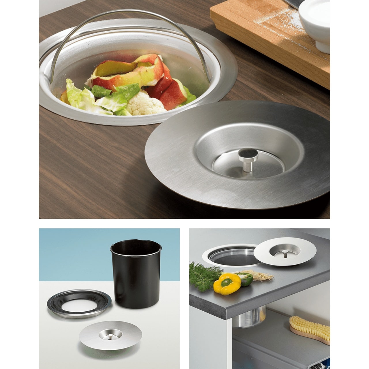 HETTICH Bin.it Drop, 13 l, 360 mm, Kunststoff schwarz, 9295526