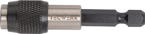 TECWERK Bithalter 1/4 Zoll F 6,3 1/4 Zoll C 6,3 SWF L.60mm TECWERK