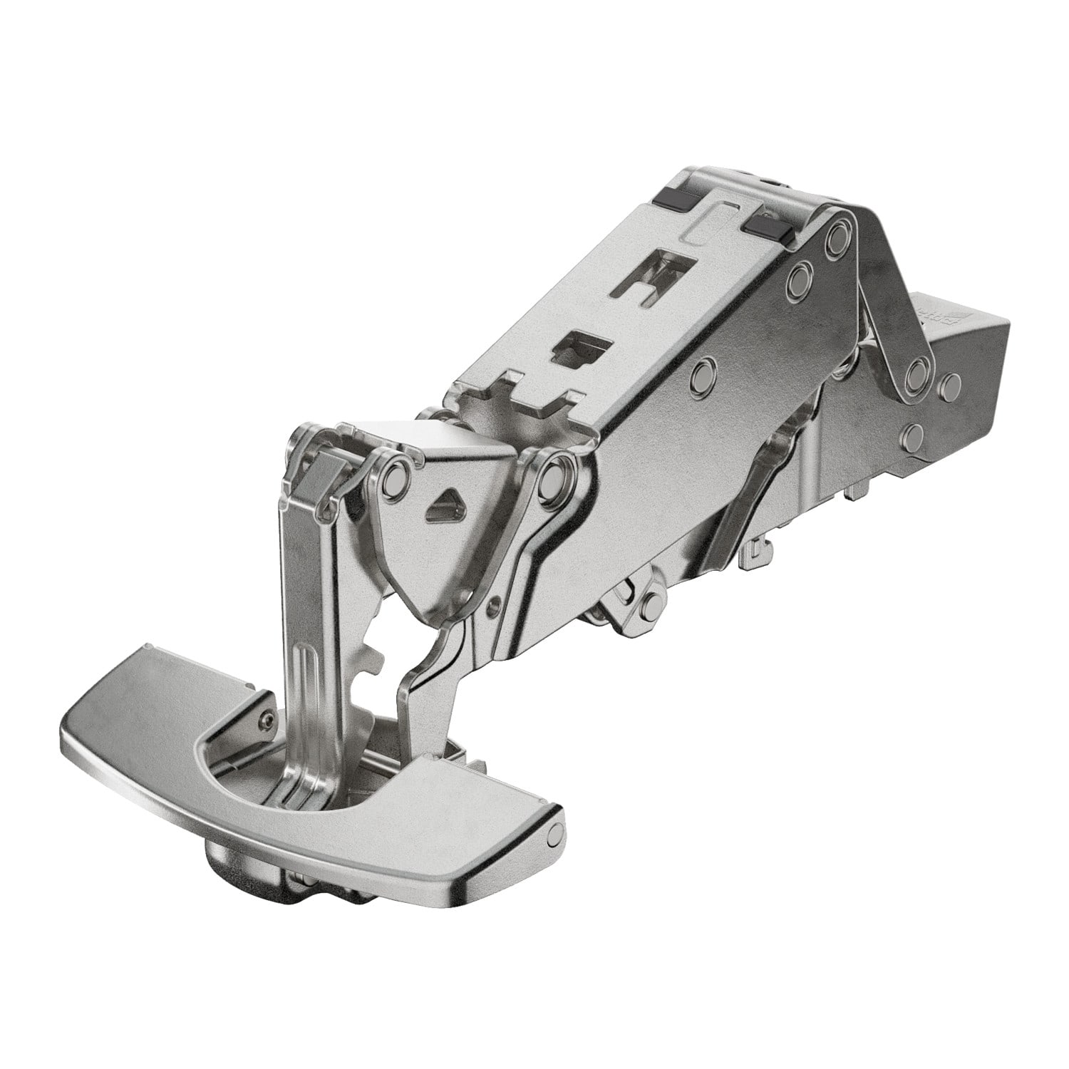 HETTICH Sensys Weitwinkelscharnier, mit Null-Einsprung, mit integrierter Dämpfung (Sensys 8657i), vernickelt, 9099543