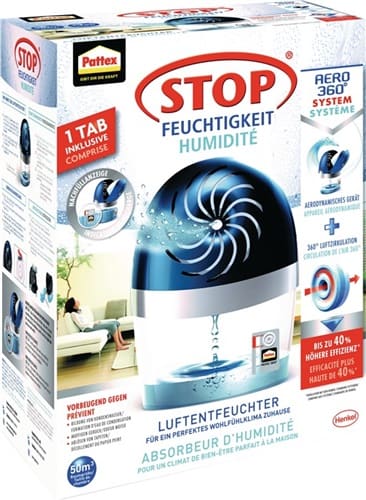 PATTEX Luftentfeuchter Aero 360 Entfeuchter u.1 Tab à 450g PA360 Neutral Pk.PATTEX