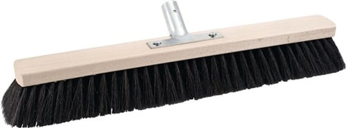 SOREX Saalbesen mit Metallstielhalter Flachholz