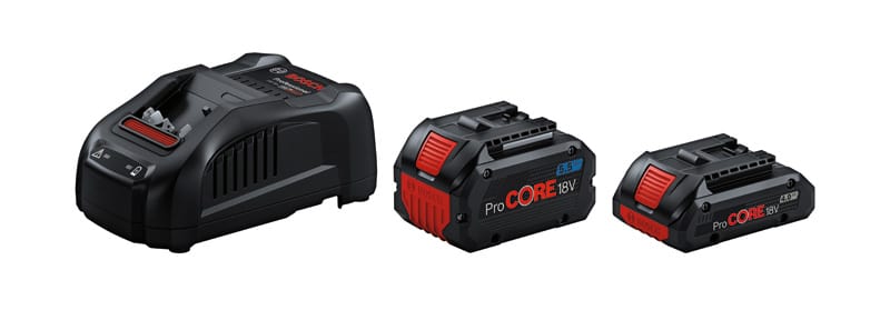 BOSCH Starter-Set 1 x ProCORE18V 4.0Ah + 1 x ProCORE18V 5.5Ah + GAL 1880 CV