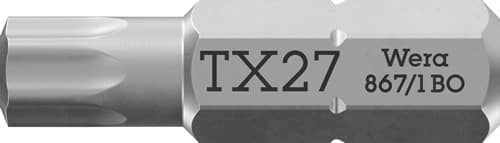 WERA Bit 867/1 Z 1/4 Zoll TX 27 L.25mm TORX® BO i6-KT.1/4 Zoll WERA
