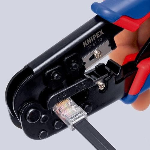 KNIPEX Crimpzange f.Westernstecker L.190mm KNIPEX