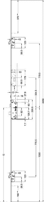 WINKHAUS Automatik Mehrfachverriegelung T-AV4D-U2471 L124P/45 A9 92/8 M2 LS MC,