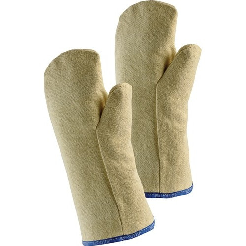 JUTEC Hitzeschutzhandschuhe Fauster 10 gelb Aramidgewebe m.dopp.Baumwollschlinge