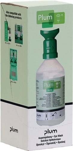 PLUM Augenspülflasche 500ml 3 J.(ungeöffnete Flasche) DIN EN15154-4 PLUM