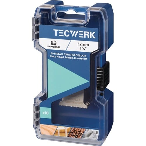 TECWERK Tauchsägeblätter B.32mm Eintauch-T.51mm 10 St.Univ.TECWERK