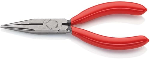 KNIPEX Flachrundzange L.140mm flach/rund ger.pol.Ku.-Überzug KNIPEX