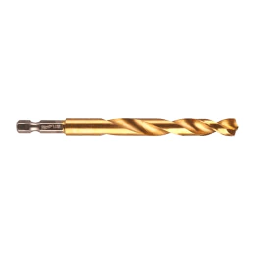 MILWAUKEE 9,5 x 118 mm SHOCKWAVE Metallbohrer HSS-G RED HEX Titan 1/4"