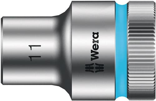 WERA Steckschlüsseleinsatz 8790 HMC Außen-6-kant SW11mm L.37mm 4-kt1/2Zoll CV verchr.