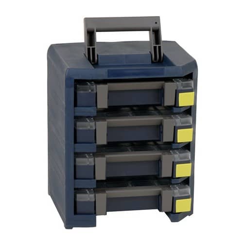 RAACO Sortimentskoffertresor 4x Art.Nr.871545 B.290xT.247xH.342mm HandyBoxxser 4x4x4
