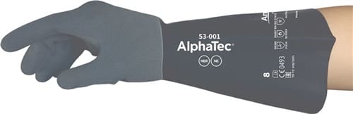 Chemiehandschuhe AlphaTec 53-001 EN 388, EN 374, EN 407 PSA-Kategorie III 6 Paar ANSELL