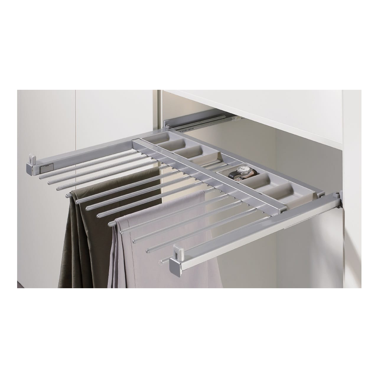 HETTICH Ausziehbarer Hosenhalter Amari, 800 - 900 mm, anthrazit, 9352734