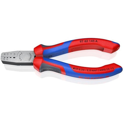 KNIPEX Aderendhülsenzange Gesamt-L.145mm 0,25-2,5 (AWG 23-13)mm² pol.