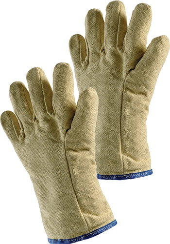 JUTEC Hitzeschutzhandschuhe 5-Fingerhandschuh 10 gelb Aramidgewebe m.Baumwollschlinge