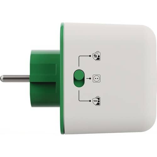 JÄGER DIREKT Steckdosenadapter Akku Life Guard 16 A 110-230V weiß Steckd.1 JÄGER DIREKT