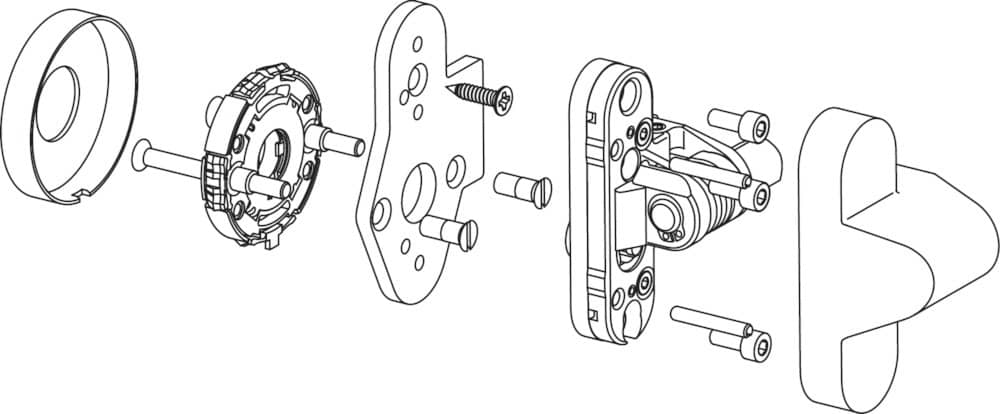 HEWI Adapterplatte 507700, Edelstahl