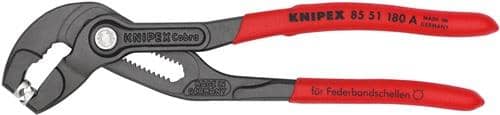 KNIPEX Federbandschellenzange Gesamt-L.180mm Kap.max.50mm Einstellungen 15