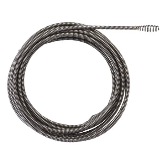 MILWAUKEE 8 mm x 7,6 m mit Keulenkopf Spirale für Akku-Rohrreiniger M12BDC