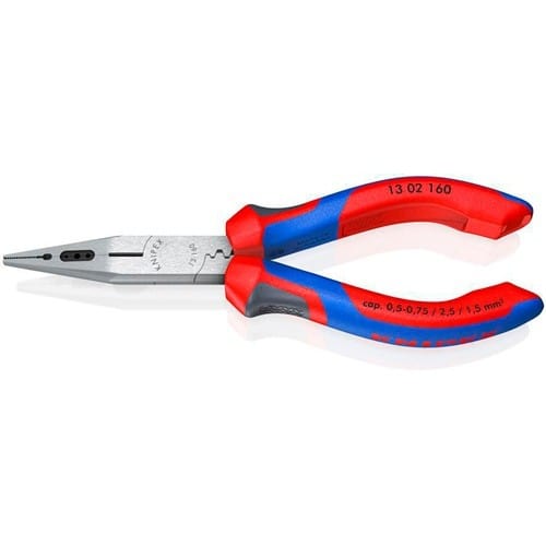 KNIPEX Verdrahtungszange L.160mm 0,5-0,75/1,5/2,5mm² pol.Comfort-Griff KNIPEX