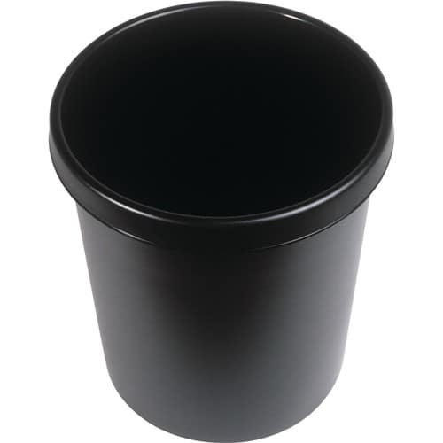 HELIT Papierkorb 18l H331xØ315mm m.Griffrand Ku.schwarz