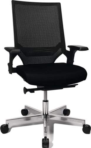 TOPSTAR Bürodrehstuhl Punktsynchr.-T.schwarz/schwarz 450-550mm