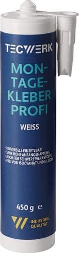 TECWERK Montagekleber Profi weiß 450g Kartusche TECWERK