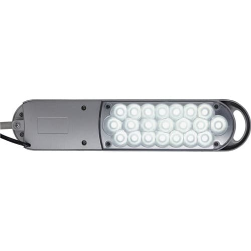Schreibtischleuchte Metall/Ku.silber H.max.380mm m.Tischklemme m.LED