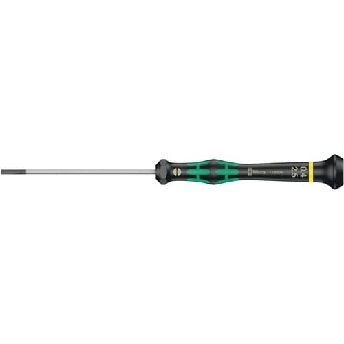 WERA Elektronik-Feinmechanik-Schraubendreher 2035 2,5mm Klingen-L.80mm WERA