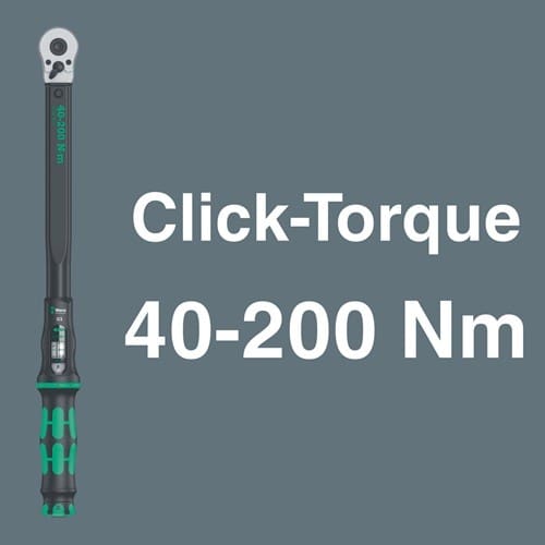 WERA Drehmomentschlüsselset Click-Torque C 3 Set 1 13-tlg.40-200 Nm 1/2 Zoll