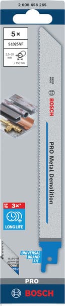 BOSCH Säbelsägeblatt S 1025 VF Heavy for Metal