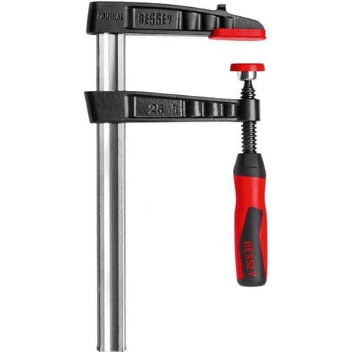 BESSEY Temperguss-Schraubzwinge TG-2K Spann-W.160mm A.80mm 2K-Griff 25x6mm BESSEY
