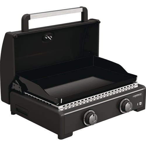 CAMPINGAZ Gasgrill Plancha Onyx 2 Cook 2 Blue Flame Brenner (Edelstahl) CAMPINGAZ