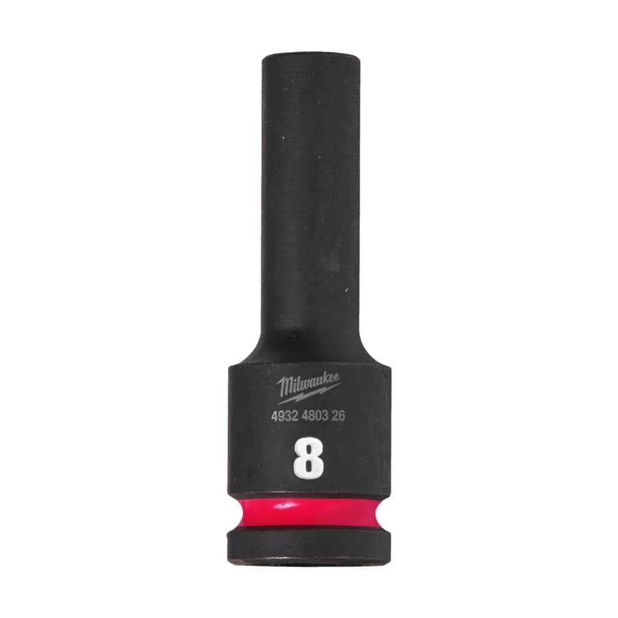 MILWAUKEE 8 x 78 mm SHOCKWAVE Schlagnuss 1/2" lang