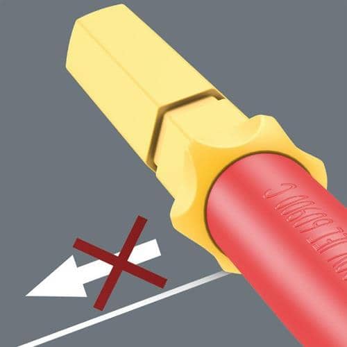 WERA Wechselklingen KK VDE 60 iS TiE Schlitz S0,8xB4xL157mm Black Point red.Kl.