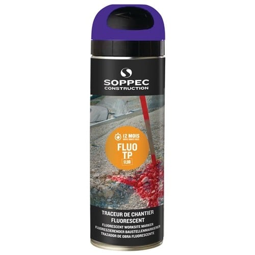 SOPPEC Baustellenmarkierspray FLUO TP neonblau 500ml Spraydose SOPPEC