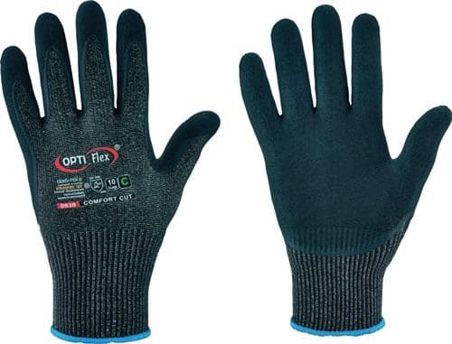 OPTIFLEX Schnitthandschuh Comfort Cut Gr.8 schwarz meliert/schwarz EN 388 PSA II 12 PA