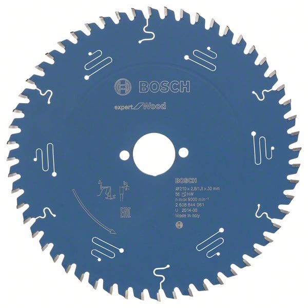 BOSCH Kreissägeblatt Expert for Wood, 210 x 30 x 2,8 mm, 56
