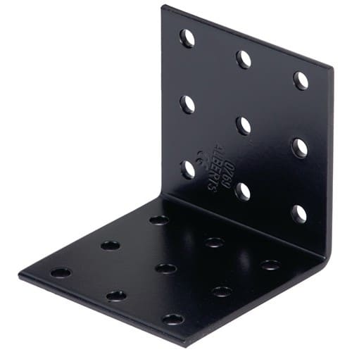 GAH Lochplattenwinkel H60xB60xS2,5mm STA roh,verzinkt,schwarz ku.-besch.GAH