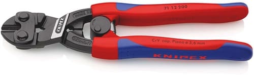 KNIPEX Kompaktbolzenschneider CoBolt L.200mm Mehrkomp.-Hülle ger.Form 1 o.Aussparung