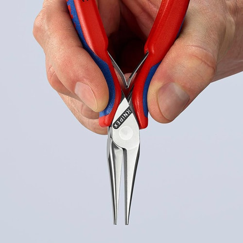 KNIPEX Elektronik-Greifzange Gesamt-L.145mm flachbreite Backen Form 5 Mehrkomp.-Hüllen