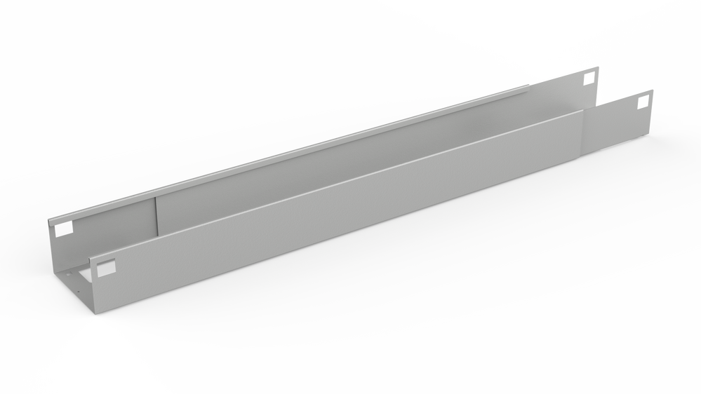 Veyhl Kabelwanne teleskopierbar 950-1550mm, RAL 9006 weißaluminium