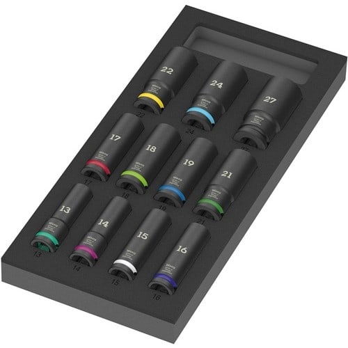WERA Werkzeugmodul 9724 11teilig Steckschlüsseleinsatz Set 1/2Zoll WERA