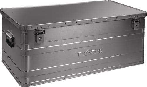 TECWERK Aluminiumbox L900xB490xH380mm 140l m.Klappverschluss u.Zylinderschl.TECWERK