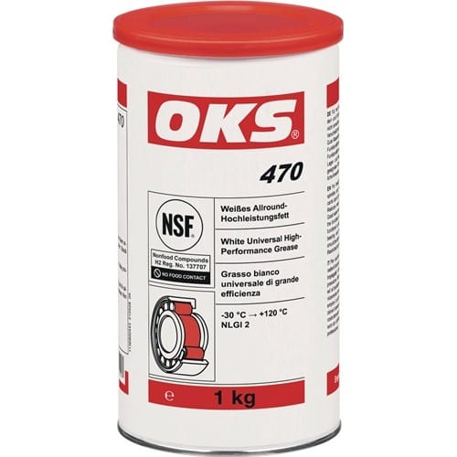 OKS Weißes Allround-Hochleistungsfett OKS 470 weiß NSF H2 1kg Dose OKS