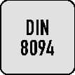 Maschinenreibahle DIN 8094 H7 Form B HM TECWERK