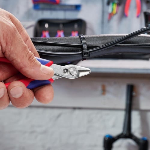 KNIPEX Elektronikseitenschneider Super-Knips® INOX L.140mm Facette nein pol.